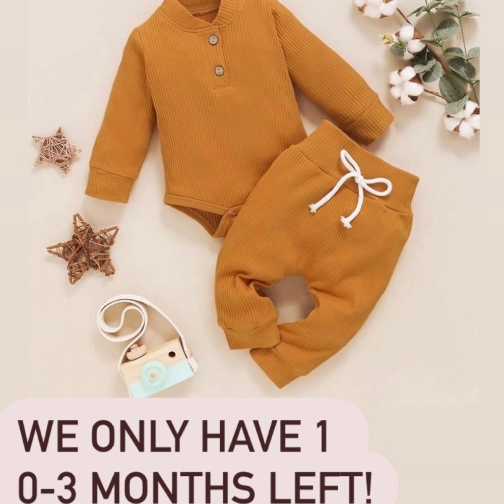 ***AUTUMN 2 PIECE TOP& BOTTOM*0-3MNTHS BRAND NEW!
